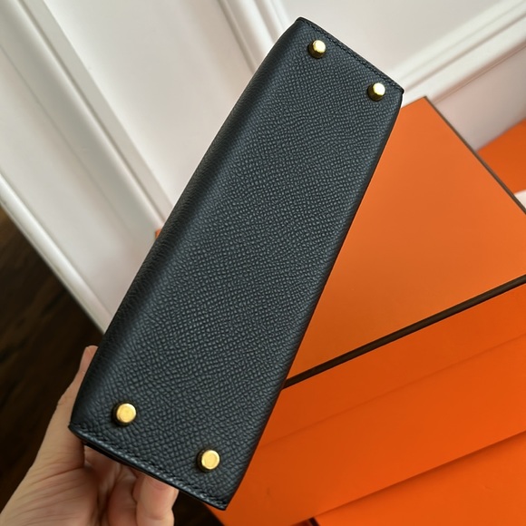 brand new hermes mini Kelly Epsom black gold hardware - Picture 5 of 9